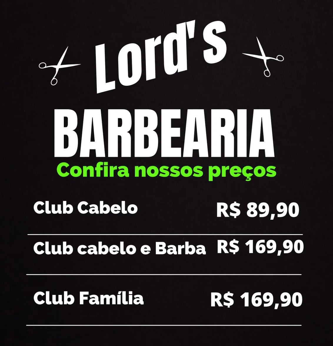 Tabela de Valores
